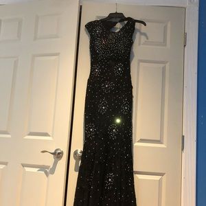 Black sequence formal dress size 6.